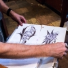 Kocher displays two pieces of art drawn by David Albert Mitchell, better known as "The Beast of Central Park." Arrested in September last year for allegedly beating and sexually assaulting a 73-year-old birdwatcher, Mitchell was the only person who ever stole from Kocher when he was living in Central Park. Kocher plans to frame them once he gets an office to hang them in.